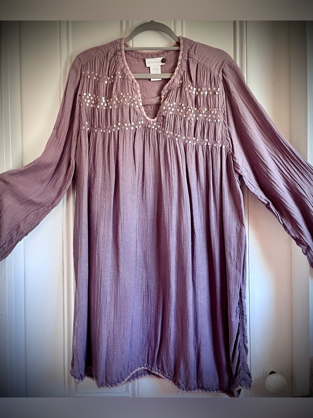 Soft Surroundings gauzy boho tunic or coverup, size 2x